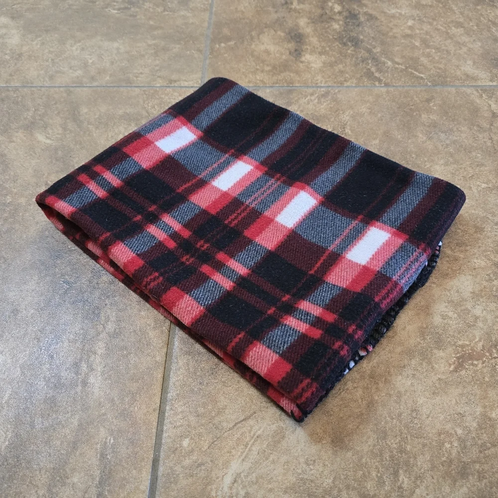 Red Black Plaid Plush Blanket